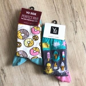 Yo Sox Donut, Popsicle, and Ice Cream Socks